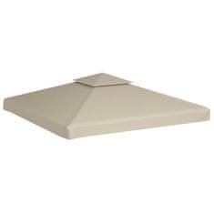 Vidaxl Nadomestna streha za paviljon 310 g / m2 bež 3 x 3 m