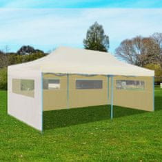 Greatstore Zložljiv pop-up vrtni šotor 3 x 6 m krem
