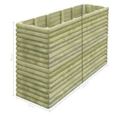 Vidaxl Visoka greda 206x50x96 cm impregnirana borovina