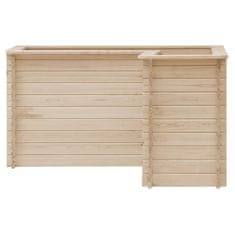 Vidaxl Visoka greda 150x150x80 cm trdna borovina
