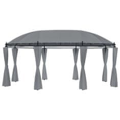 Vidaxl Paviljon z zavesami 520x349x255 cm antraciten