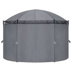 Vidaxl Paviljon z zavesami 520x349x255 cm antraciten