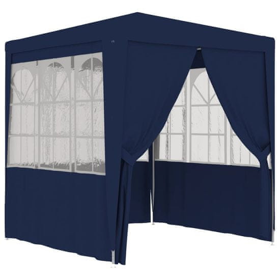 shumee Profesionalen vrtni šotor s stranicami 2x2 m moder 90 g/m2