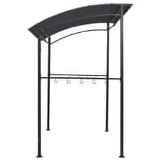 Vidaxl Paviljon za žar 215x150x220 cm antraciten iz jekla