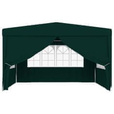 shumee Profesionalen vrtni šotor s stranicami 4x4 m zelen 90 g/m2