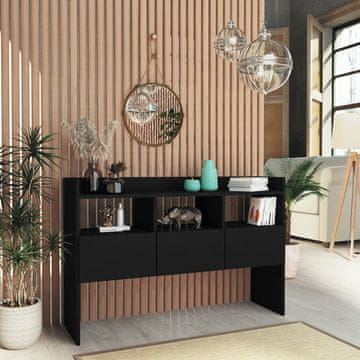 Vidaxl vidaXL Omarica, črna, 105x30x70 cm, material na osnovi lesa