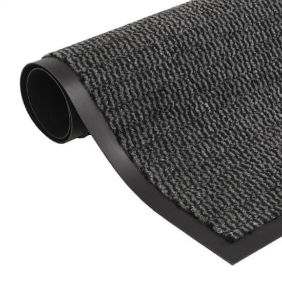 Vidaxl Protiprašni predpražnik pravokotni taftani 80x120 cm antracit