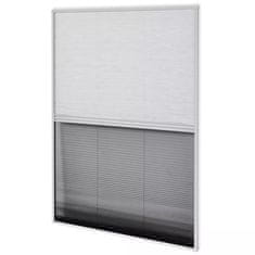 Greatstore Plise komarnik za okna aluminij 60x80 cm s senčilom