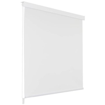 Vidaxl Rolo zavesa za prho 160x240 cm bela