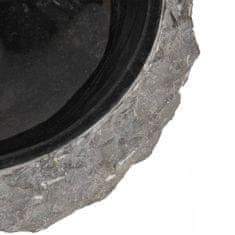 Greatstore Umivalnik 40x12 cm marmor črn