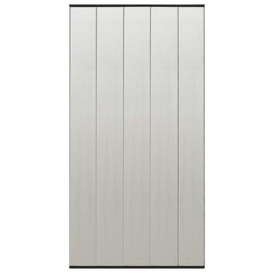 Vidaxl Mrežasta zavesa za vrata proti mrčesu 5-delna črna 120x240 cm