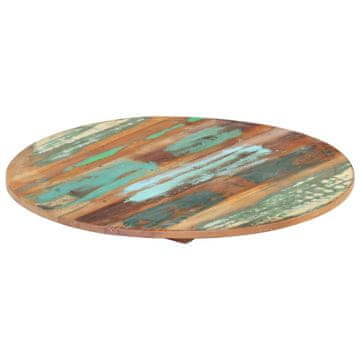 shumee vidaXL Okrogla mizna plošča 50 cm 15-16 mm trden predelan les