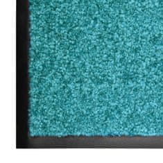 Vidaxl Pralni predpražnik cyan moder 90x150 cm