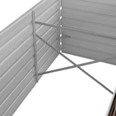 Vidaxl Visoka greda rjava 240x80x77 cm pocinkano jeklo