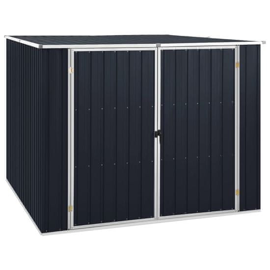 Vidaxl Vrtna lopa antracitna 195x198x159 cm pocinkano jeklo