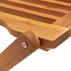 shumee Zložljivi zunanji stoli 2 kosa trden akacijev les