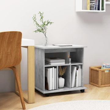 Vidaxl vidaXL Omarica na kolesih betonsko siva 60x45x60 cm