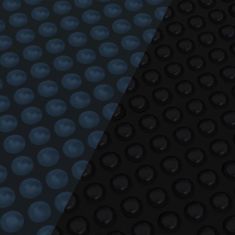 Vidaxl Plavajoča PE solarna folija za bazen 450x220 cm črna in modra