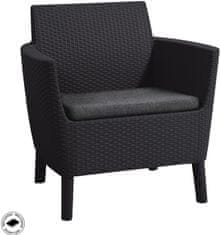 Allibert komplet vrtnega pohištva Salemo, grafitno siv