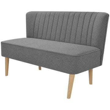 Vidaxl Kavč iz blaga 117x55,5x77 cm svetlo siv