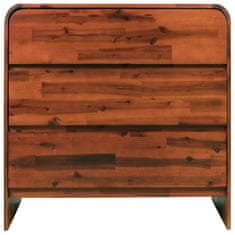 Vidaxl Predalnik iz trdnega akacijevega lesa 90x37x75 cm