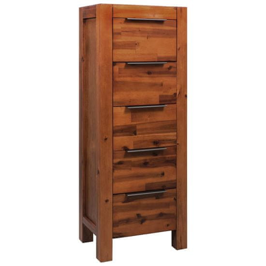 Vidaxl Predalnik iz trdnega akacijevega lesa 45x32x115 cm