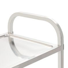 shumee Kuhinjski voziček 2-nadstropni 87x45x83,5 cm nerjaveče jeklo