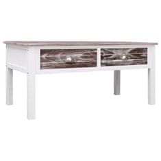 Vidaxl Klubska mizica rjava 100x50x45 cm les