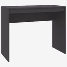 Vidaxl Pisalna miza siva 90x40x72 cm iverna plošča
