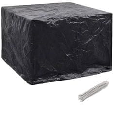 Vidaxl Pokrivalo za vrtno pohištvo 2 kosa 8 obročkov 122x112x98 cm
