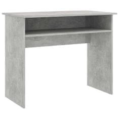 Vidaxl Pisalna miza betonsko siva 90x50x74 cm iverna plošča