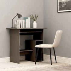 Vidaxl Pisalna miza siva 80x45x74 cm iverna plošča