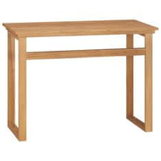 Vidaxl Pisalna miza 100x45x75 cm trdna tikovina