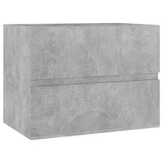 Vidaxl Kopalniško pohištvo 2 kosa betonsko sive barve iverna plošča