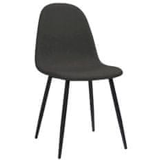 Vidaxl Jedilni stoli 2 kosa 45x54,5x87 cm črno umetno usnje