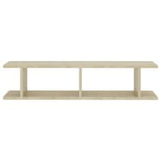 Vidaxl Stenska polica 2 kosa sonoma hrast 90x18x20 cm iverna plošča