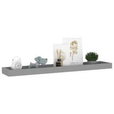 Vidaxl Stenske police Loggia 2 kosa sive 80x15x4 cm MDF