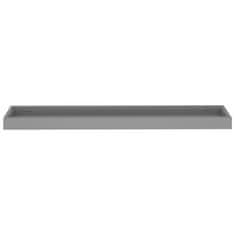 Vidaxl Stenske police Loggia 2 kosa sive 80x15x4 cm MDF
