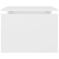 Greatstore Klubska mizica bela 68x50x38 cm iverna plošča