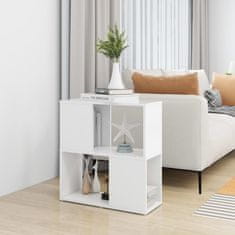Vidaxl Knjižna omara bela 60x24x63 cm iverna plošča