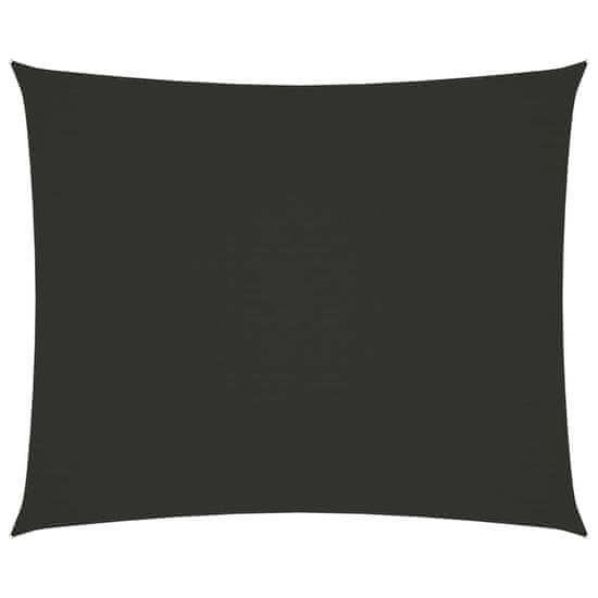 Vidaxl Senčno jadro oksford blago pravokotno 5x6 m antracitno