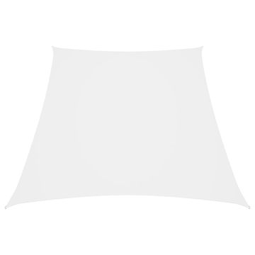 Vidaxl Senčno jadro oksford blago trapez 3/5x4 m belo