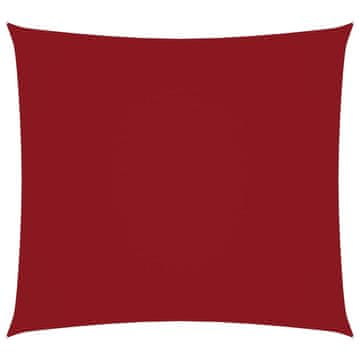 Vidaxl Senčno jadro oksford blago kvadratno 4,5x4,5 m rdeče