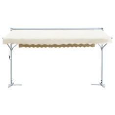 Vidaxl Prostostoječa tenda 500x300 cm krem