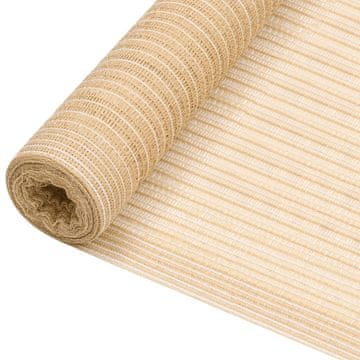Vidaxl vidaXL Mreža za senčenje, bež, 1,2 x 50 m, HDPE, 195 g/m²