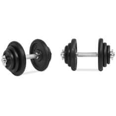 Vidaxl 18 delni komplet uteži 40 kg iz litega železa