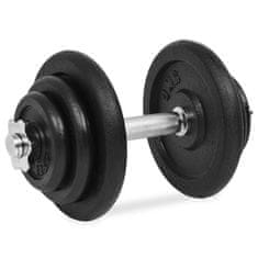 Vidaxl 18 delni komplet uteži 40 kg iz litega železa