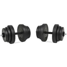 Vidaxl 18 delni komplet uteži 40 kg