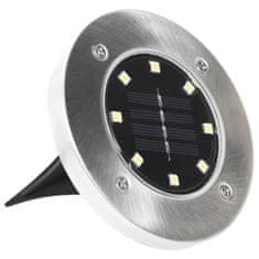 Vidaxl Solarne talne svetilke 8 kosov LED toplo bele