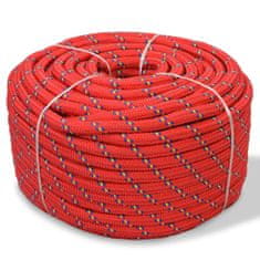 Vidaxl Mornarska vrv polipropilen 18 mm 50 m rdeča